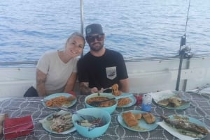 Athens: Fishing Trip Experience on a Boat with Seafood Meal