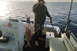Athens: Fishing Trip Experience on a Boat with Seafood Meal