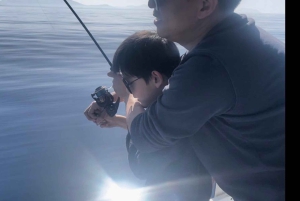 Athens: Fishing Trip Experience on a Boat with Seafood Meal