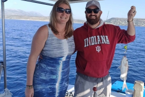 Athens: Fishing Trip Experience on a Boat with Seafood Meal