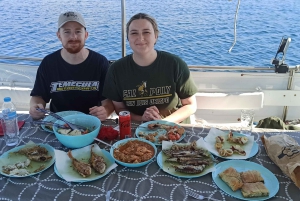 Athens: Fishing Trip Experience on a Boat with Seafood Meal