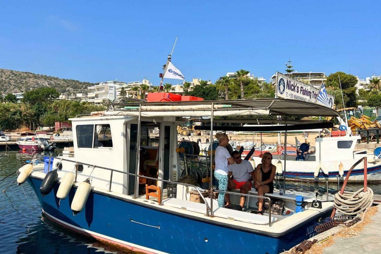 Atenas: Viagens de pesca e natação perto de Athens