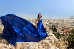 Athen Fliegendes Kleid Fotoshooting