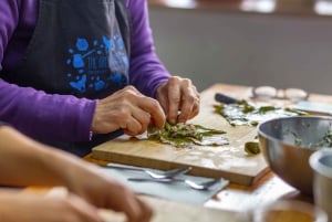 Athens: Food Market Visit and Cooking Class with Wine