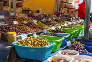 Athene: bezoek aan de voedselmarkt en kookles met wijn
