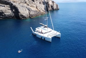 Athene cruise van een hele dag met een zeilcatamaran