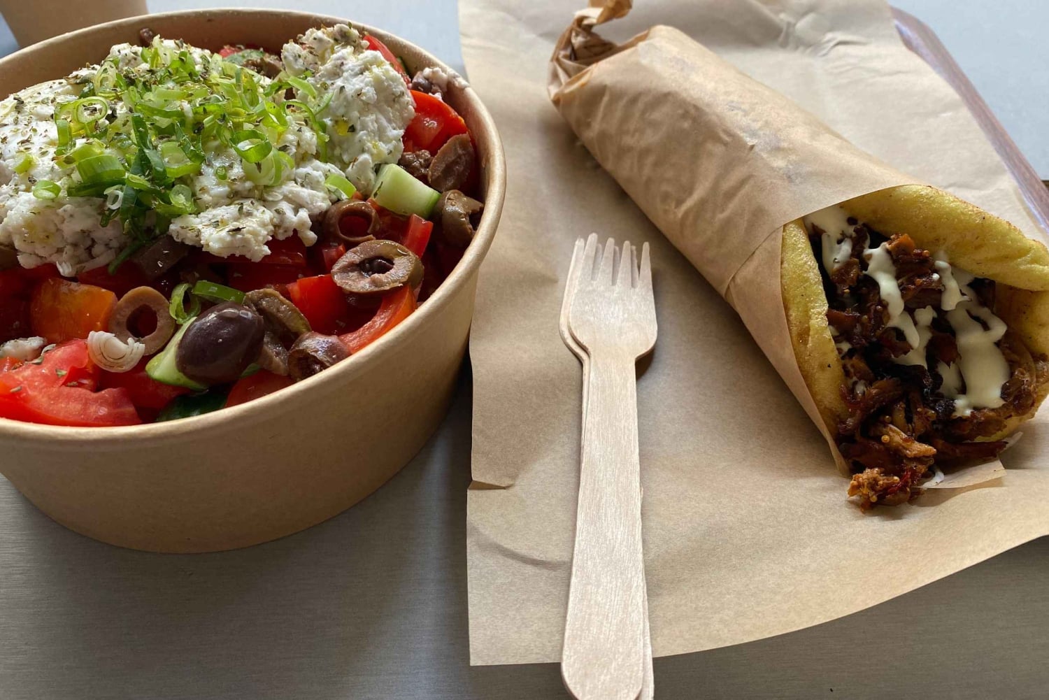 Athene: gastronomische veganistische groepswandeling