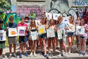 Athene: Graffitiworkshop en Tote Bag Painting Experience