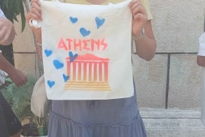 Athene: Graffitiworkshop en Tote Bag Painting Experience