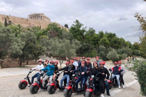 Atene: Tour guidato della città con scooter elettrico o bicicletta elettrica