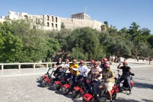 Ateny: Zwiedzanie miasta z przewodnikiem skuterem elektrycznym lub rowerem elektrycznym