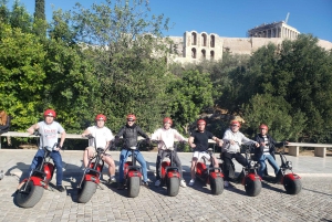 Atene: Tour guidato della città con scooter elettrico o bicicletta elettrica