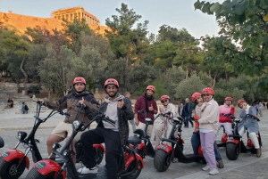 Atene: Tour guidato della città con scooter elettrico o bicicletta elettrica