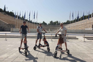 Ateny: wycieczka z przewodnikiem po mieście na skuterze elektrycznym Trikke