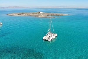 Atenas: Medio Día de Crucero Matinal en Catamarán con Comida y Bebidas