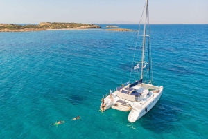Athens: Half-Day Sunset Catamaran Cruise with Meal & Drinks