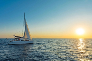 Athens: Half-Day Sunset Catamaran Cruise with Meal & Drinks
