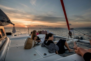 Athens: Half-Day Sunset Catamaran Cruise with Meal & Drinks