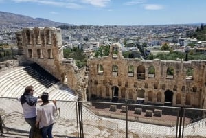 Tour dei punti salienti di Atene e del tramonto di Capo Sounion e audio tour