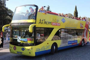Athènes : Bus Hop-On Hop-Off et excursion au Cap Sounion au coucher du soleil
