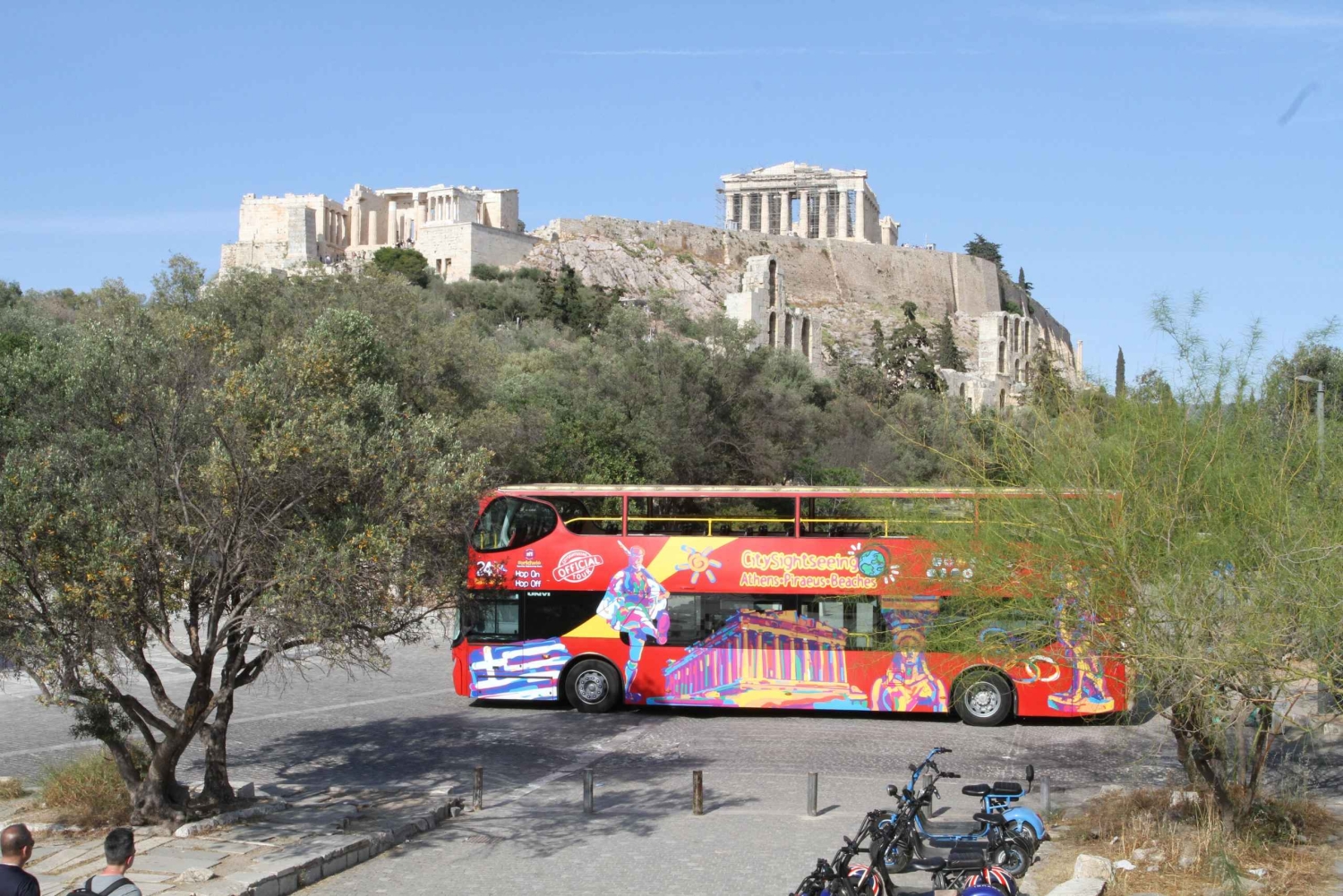 Atenas: autobús turístico y crucero por las islas Sarónicas