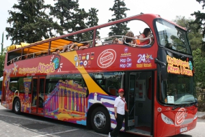Aten: Hop-on Hop-off-buss med Akropolis-biljett & 2 audios