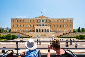 Athènes : Visite guidée de la ville en bus avec montée et descente rapides