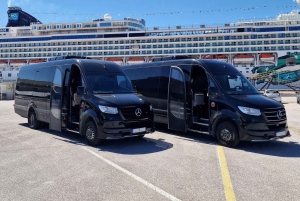 Z hotelu w Atenach do portu wycieczkowego w Pireusie Easy Van i minibusem