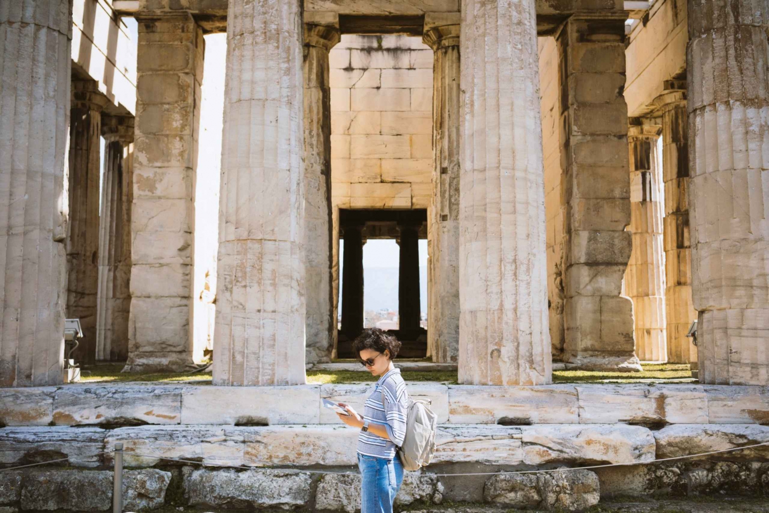 Atene in un giorno con ingresso anticipato al Partenone, Agorà e pranzo