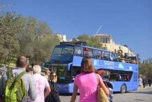 アテネ : ランチ付きアイランド クルーズと乗り降り自由のバス チケット