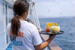 Aten: Dagskryssning med simning på öarna. DJ, lunch och dryck ingår.