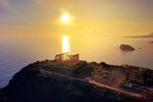 Athens: Sunset Cruise to Poseidon Temple, Prosecco & Cheese