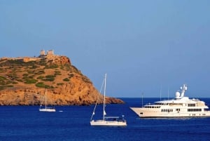 Athens: Sunset Cruise to Poseidon Temple, Prosecco & Cheese