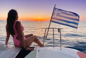 Athens: Sunset Cruise to Poseidon Temple, Prosecco & Cheese