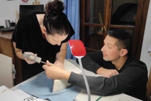 Atenas: Taller de talla de palabras en mármol