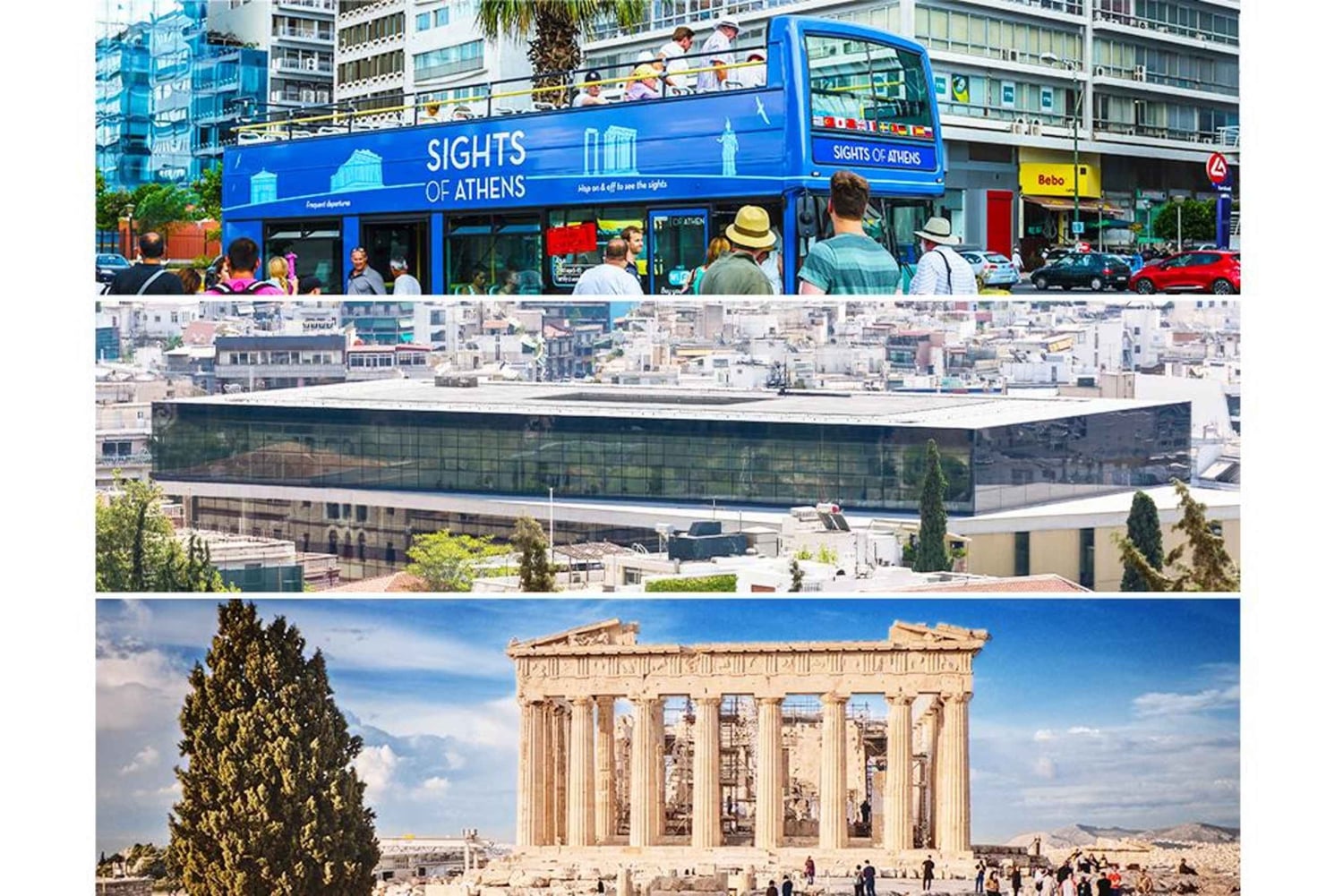 Athens MegaCombo Tickets: Acropolis, Museum & HoHo Bus