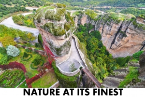 Athens: Meteora Independent Train Trip and Monastery Tour