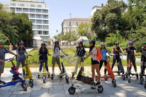 Mystery Tour i Aten på elektriska Trikke-cyklar