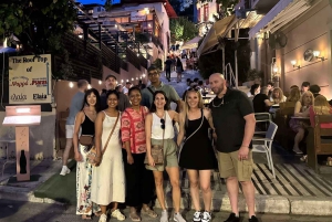 Atenas: tour a pie nocturno y cata de vino