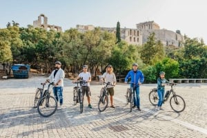 Aten: Gamla stans höjdpunkter Guidad tur på elcykel