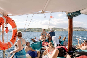 Athens: Private Cruise with 4 Destinations and Swimming