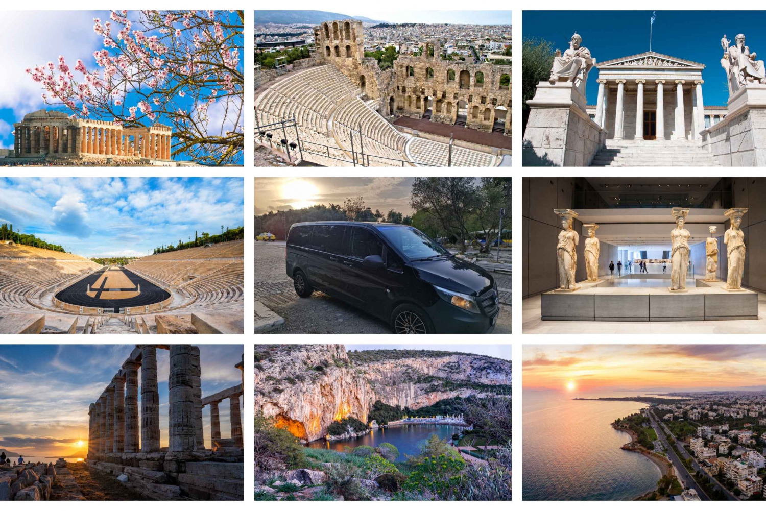 Atenas: excursão particular de um dia a Atenas, Sounio e Lago Vouliagmeni