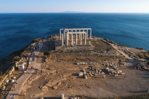 Atenas: excursão particular de um dia a Atenas, Sounio e Lago Vouliagmeni