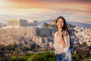 Athens: private photoshoot with the best Acropolis view
