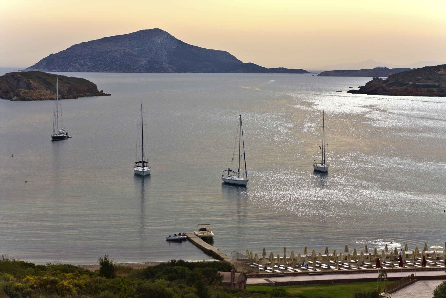 Athènes : Visite privée au Cap Sounion et au lac Vouliagmeni