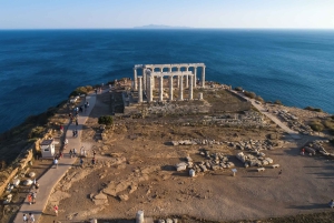 Athen: Privat tur til Cape Sounion og Vouliagmeni-sjøen