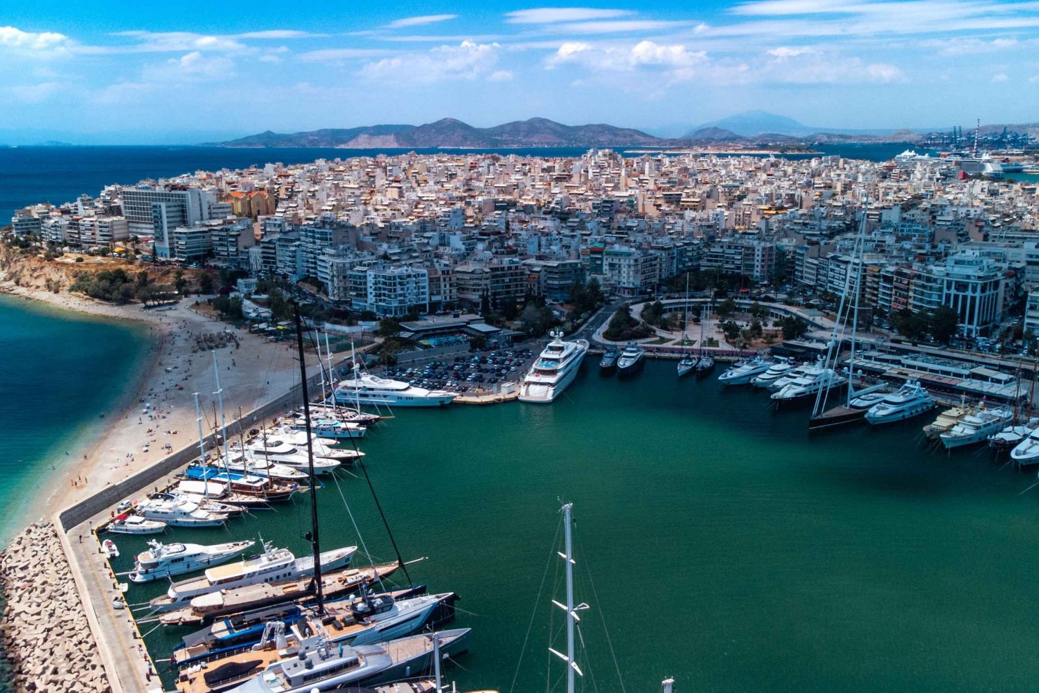 Athen: Privat transport fra sentrum til Pireus havn