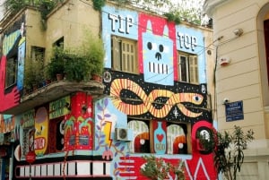 Athene: Psyri Buurt Graffiti Zelf Gegidst Spel & Rondleiding
