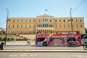 Athens: Red Hop-On Hop-Off Bus with Piraeus and Beach Rivera