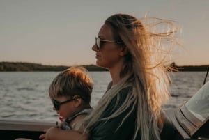 Athen: 3-timers solnedgangscruise med svømmetur, snacks og drikke